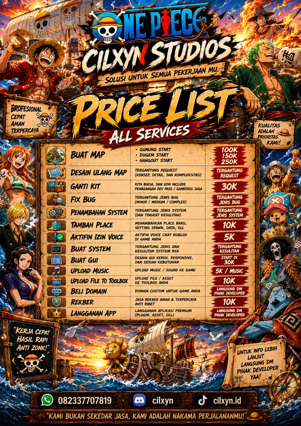 Price List